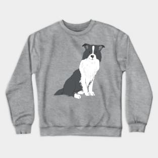 Border Collie Illustration Crewneck Sweatshirt